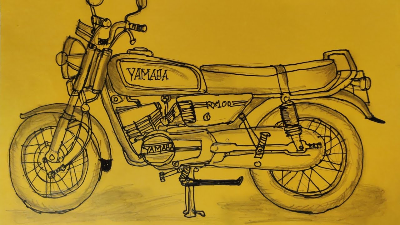 Custom Yamaha RX100 Sticker Design